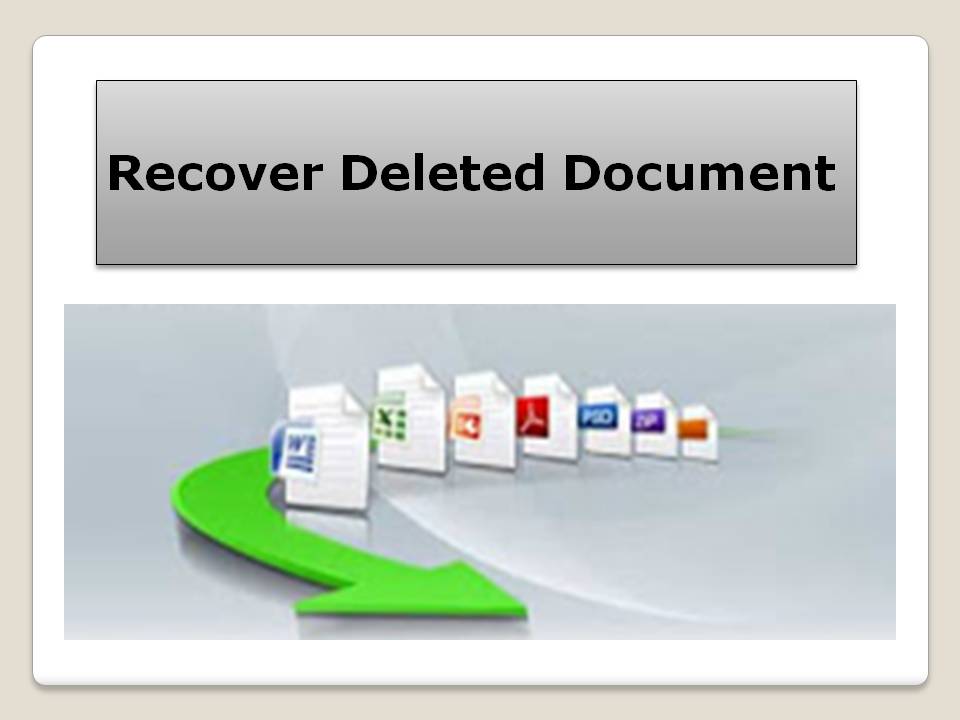 Screenshot of Recover Deleted Document
