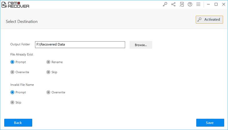 Recover Deleted Document in Windows 10 - Recovered Documents
